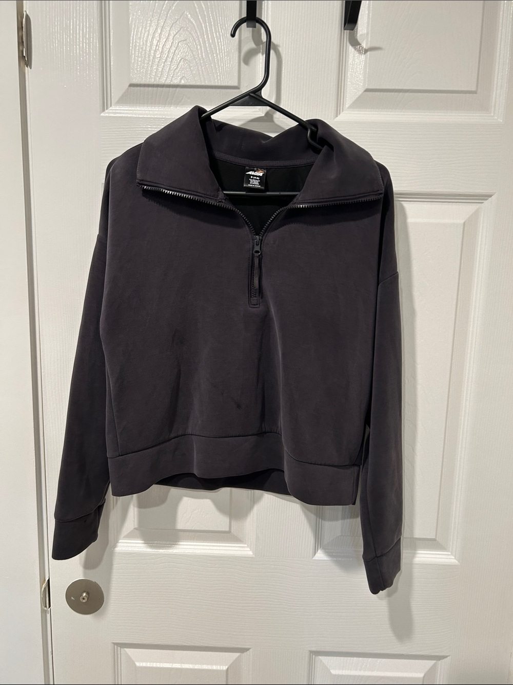Avia Charcoal Zip-Up Pullover Sweater